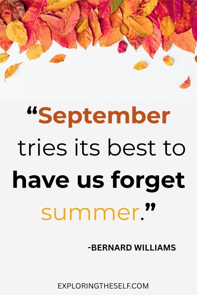 Hello September Quotes to get ready for fall