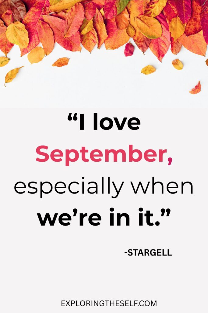 Hello September Quotes to get ready for fall
